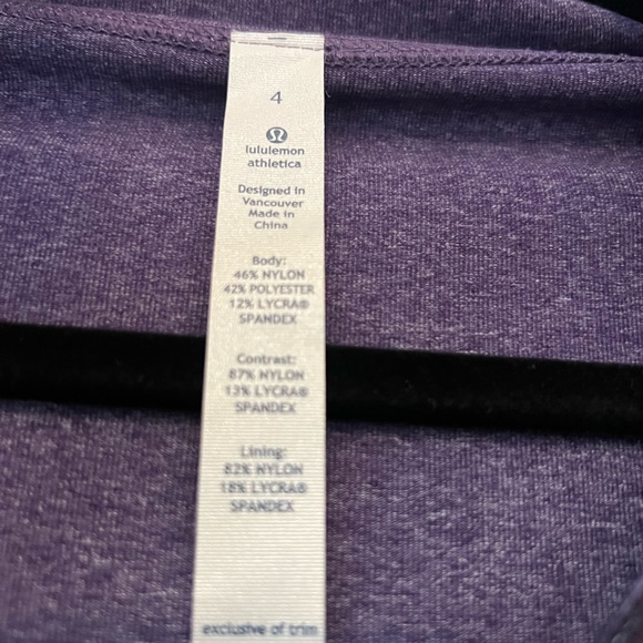 Lululemon purple full zip sweatshirt in size 4 - Picture 6 of 10